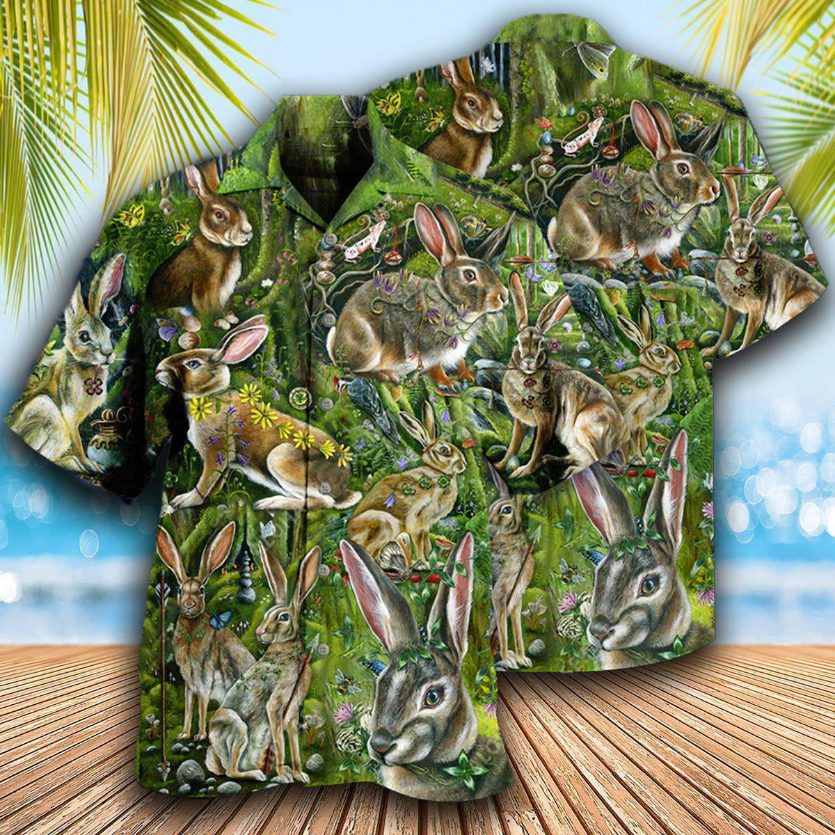 Rabbit Some Bunny Loves You - Hawaiian Shirt