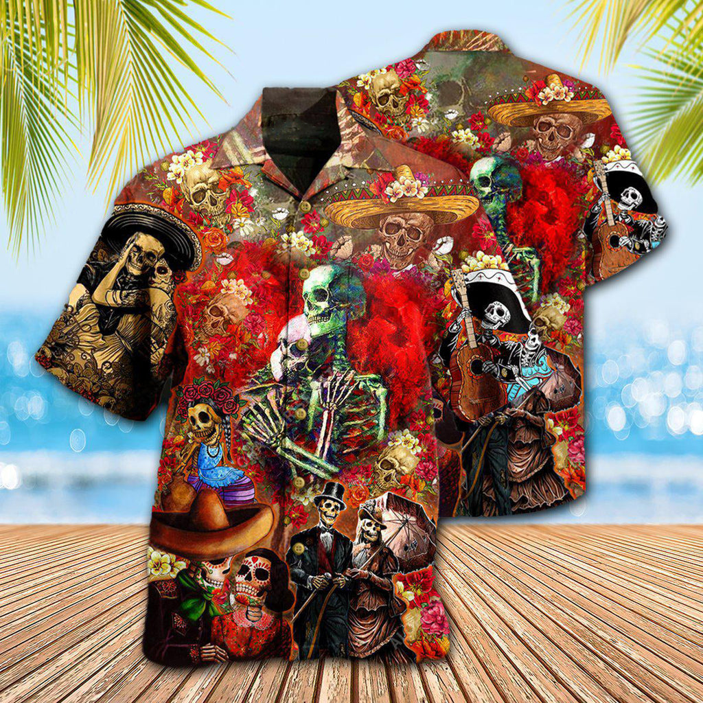 Skull Until We Are Seperated By Death - Hawaiian Shirt