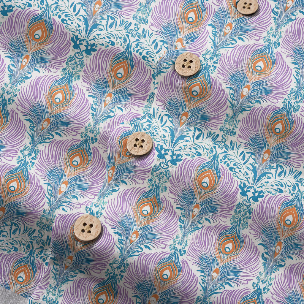 LeosWare® Men's Hawaiian Shirt Short Sleeve Button-up 100% Cotton Aloha Indian Finch Totem By Ann