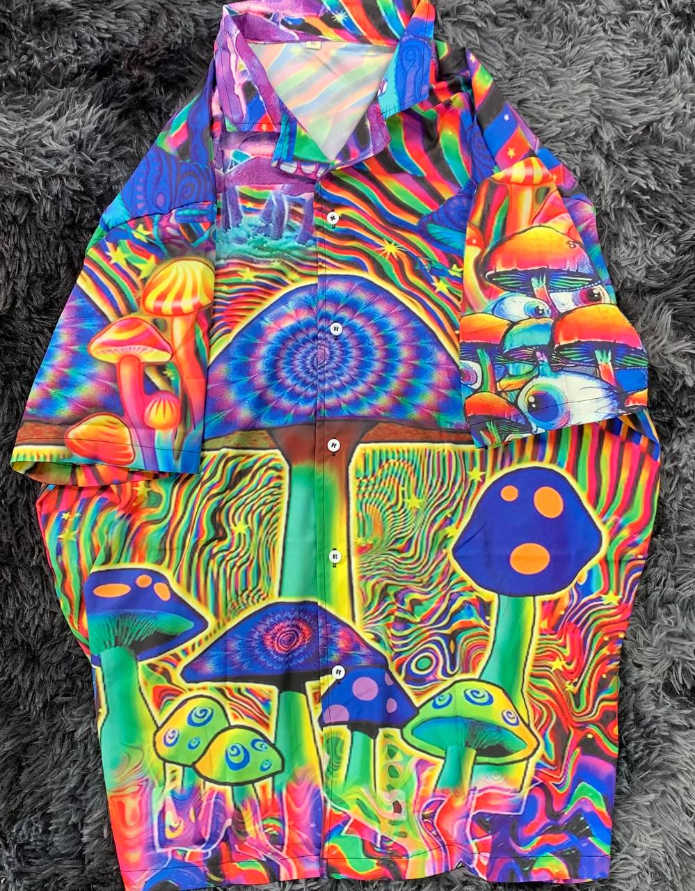 Hippie Mushroom Stunning Magic Style - Hawaiian Shirt