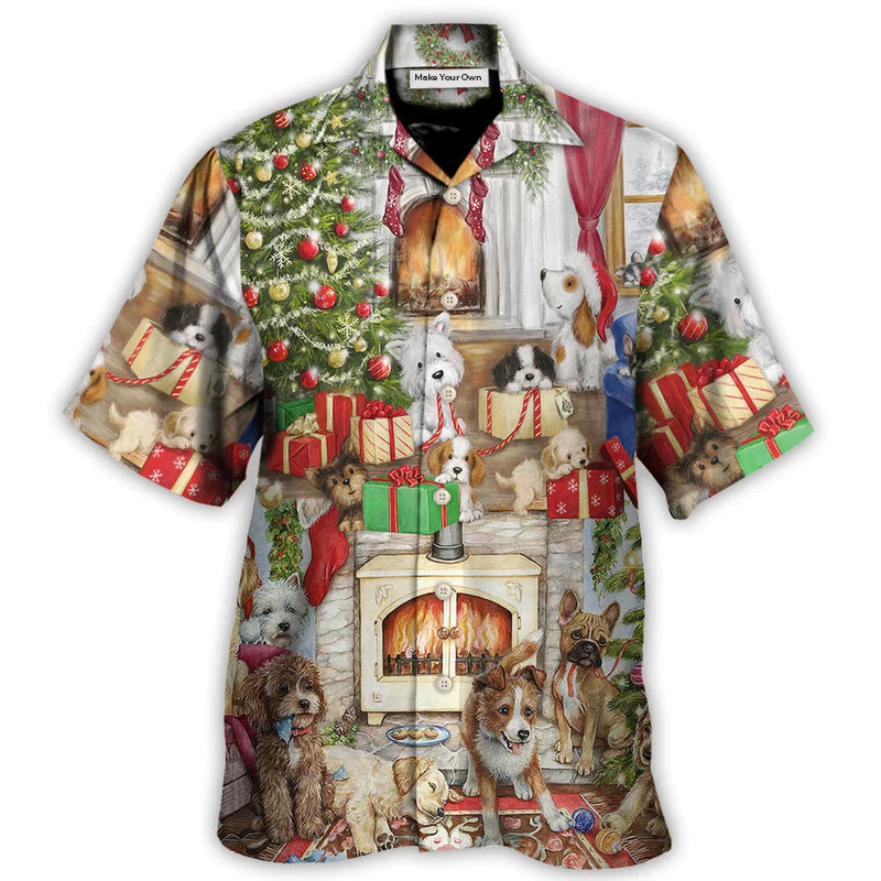 Christmas Dog Lover Merry Lovely Xmas - Hawaiian Shirt