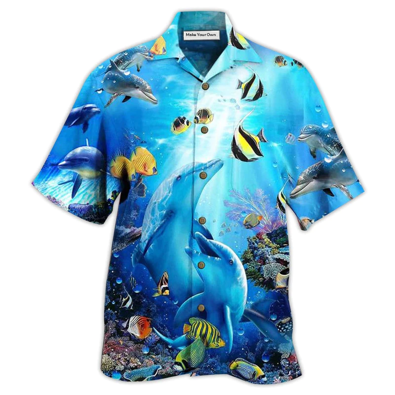 Dolphin Amazing Sea - Hawaiian Shirt