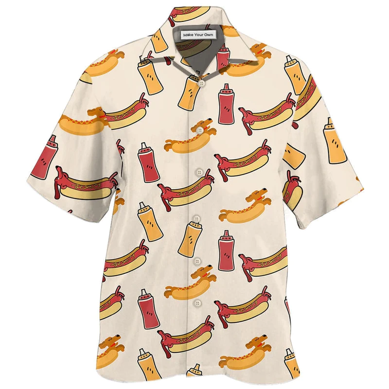 Hot Dog Funny Cool - Hawaiian Shirt
