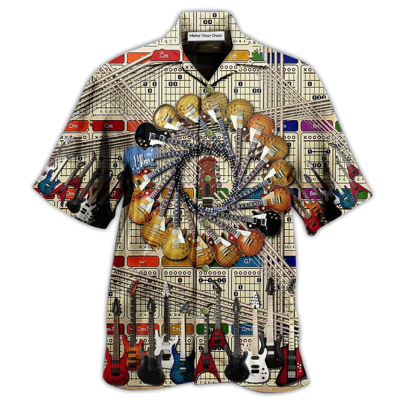 Guitar Cool Vintage Style - Hawaiian Shirt