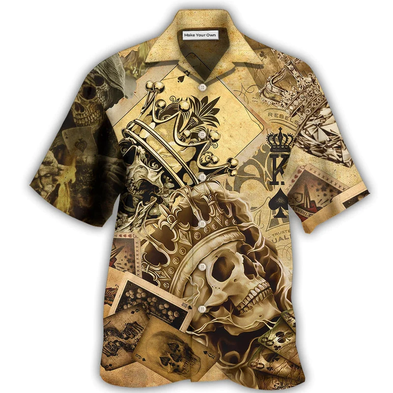 Skull Amazing Ace Gambling - Hawaiian Shirt