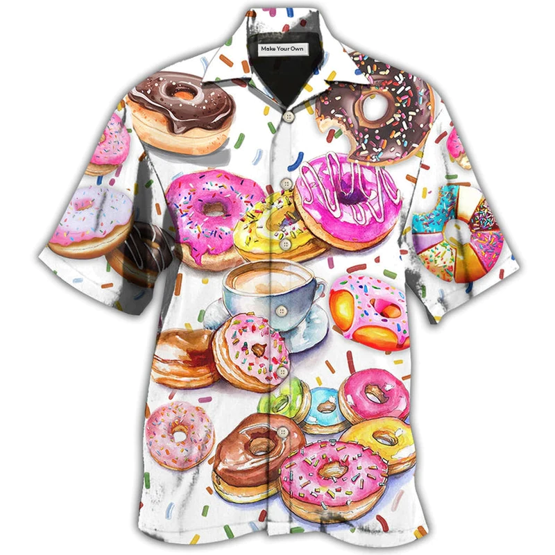 Donut Delicious Colorful Style - Hawaiian Shirt