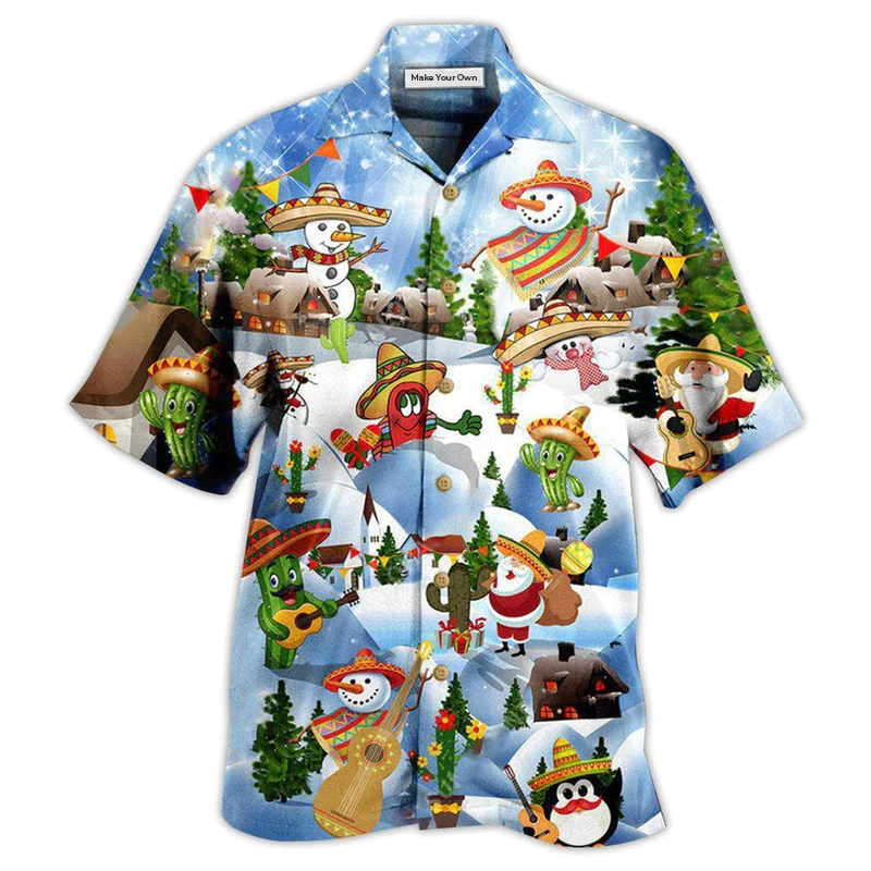 Christmas Mexican Say Merry Christmas - Hawaiian Shirt
