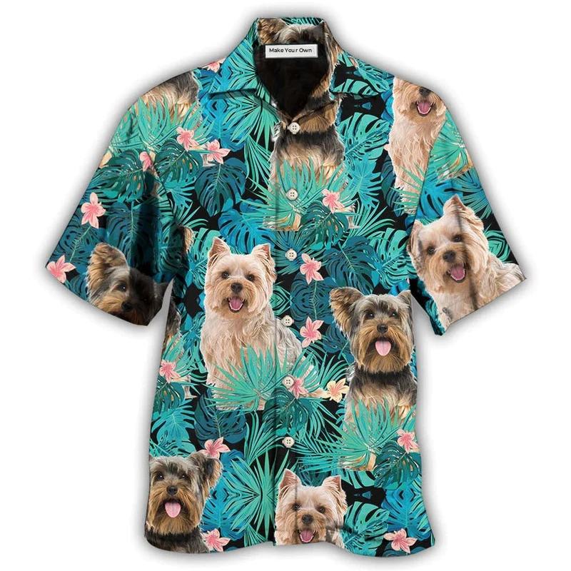 Yorkshire Terrier Dog Tropical - Hawaiian Shirt