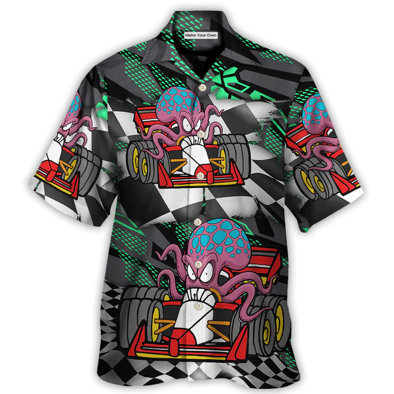 Octopus Racing Formula One Car Racing Australian Vibe - Hawaiian Shirt