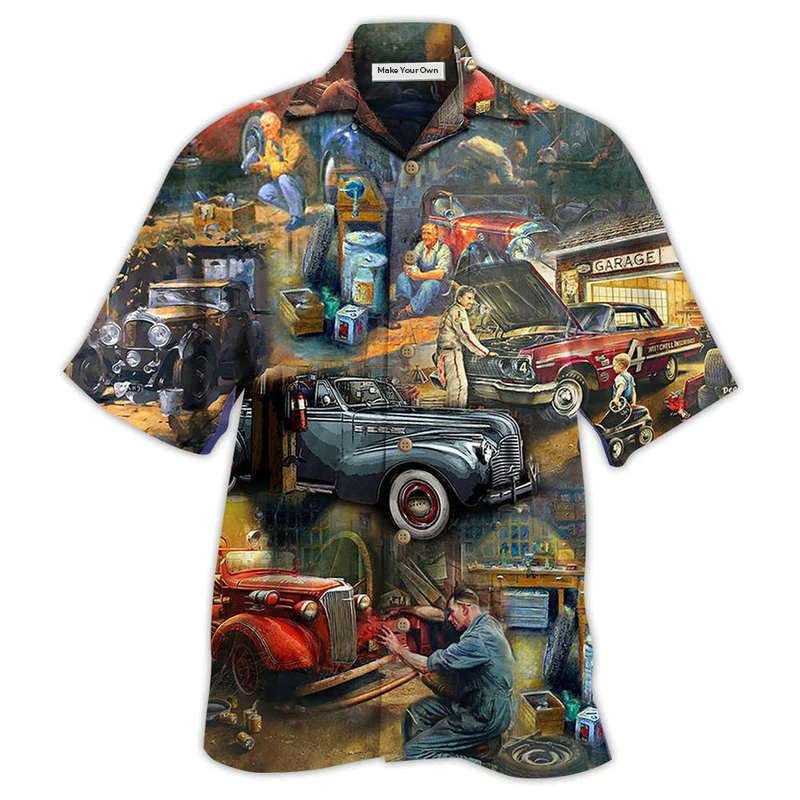Car Fix Life Vintage - Hawaiian Shirt