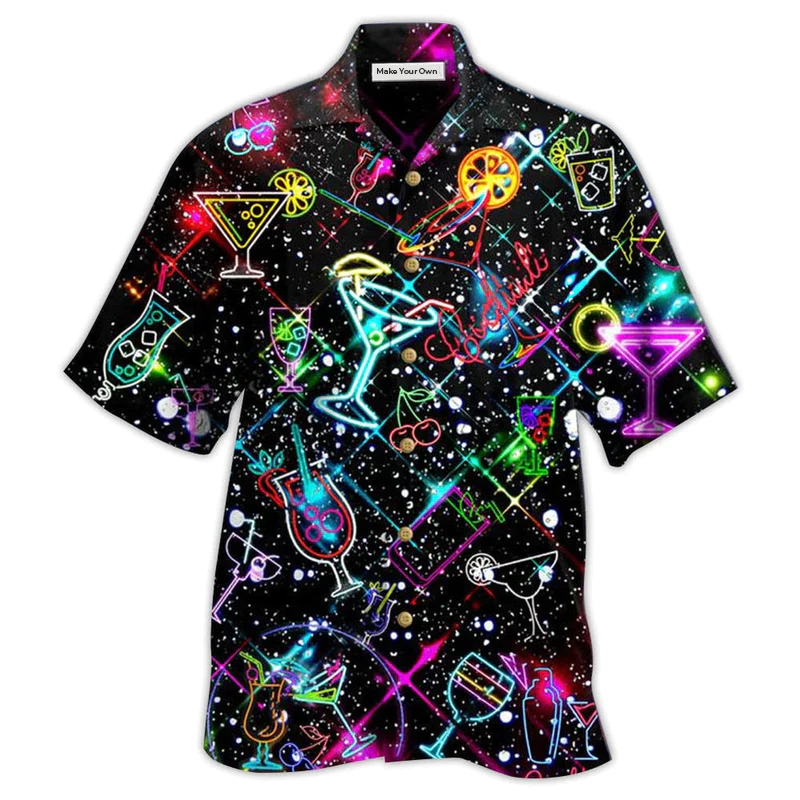 Cocktail Neon Love - Hawaiian Shirt
