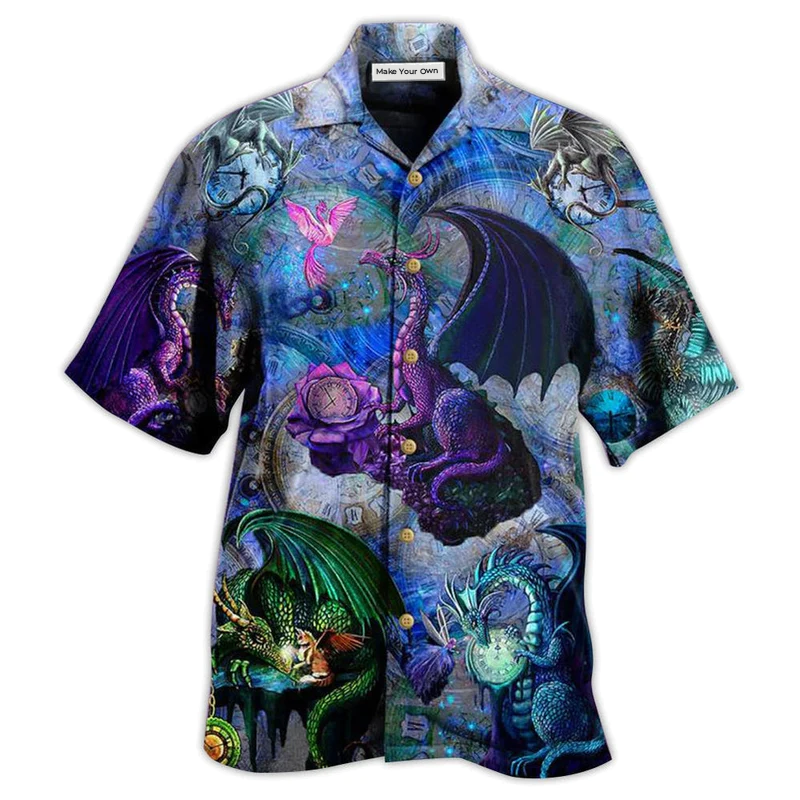 Dragon Love Life Love Timepiece - Hawaiian Shirt
