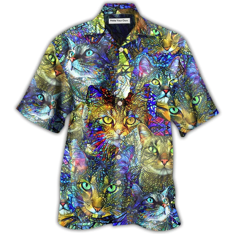 Cat Tabby Cat Lover Art - Hawaiian Shirt