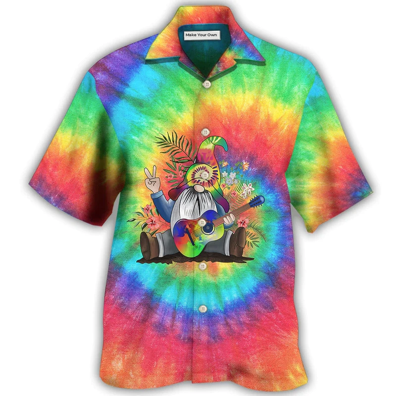 Hippie Believe In The Power Of Music Hippie Gnome - Hawaiian Shirt