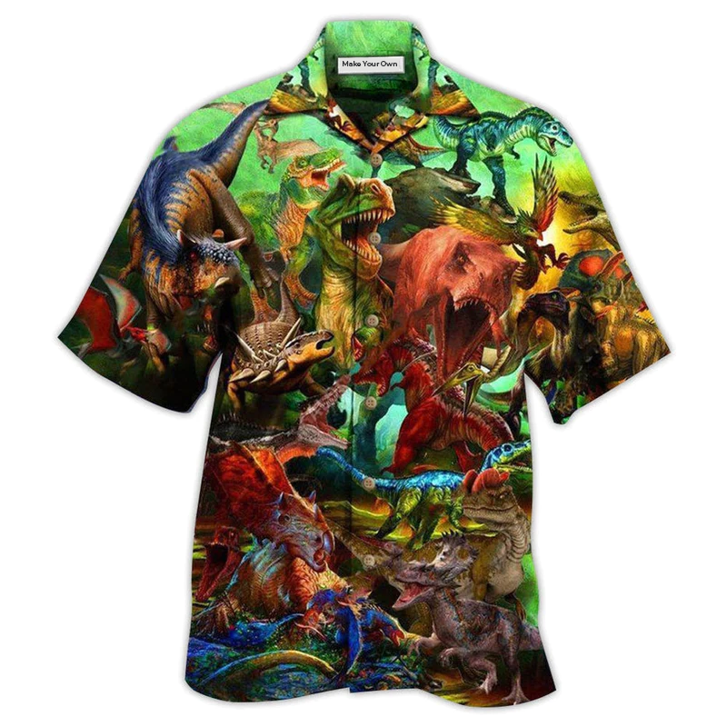 Dinosaur If History Repeats Itself Dinosaurs Will Survive - Hawaiian Shirt