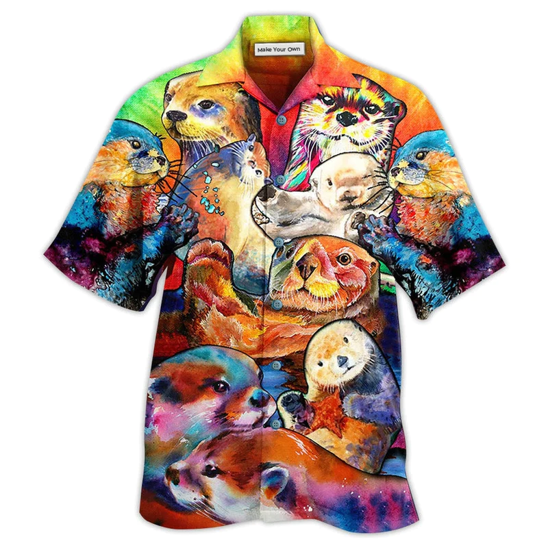 Otter Lovely Cute Animals - Hawaiian Shirt