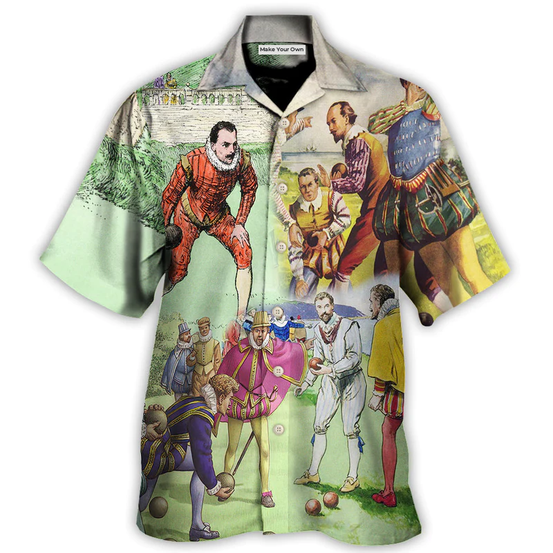 Lawn Bowling History Of Lawn Bowling Amazing - Hawaiian Shirt