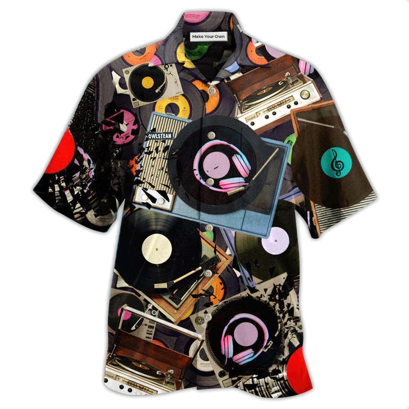 Music Every Sha-la-la Melody On Record Players - Hawaiian Shirt