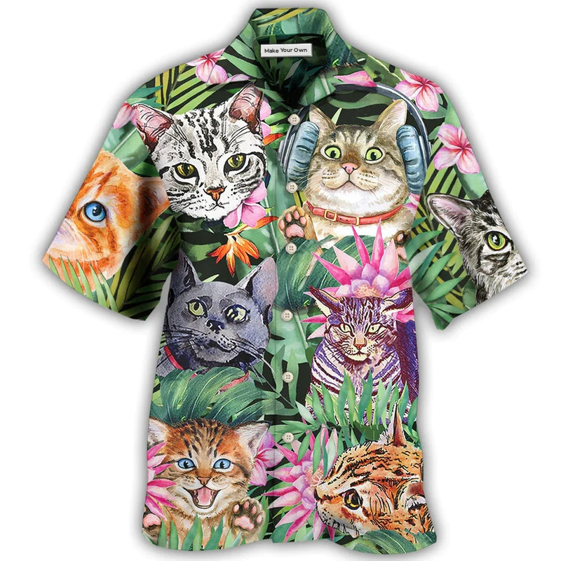 Cat Is My Life Funny - Hawaiian Shirt