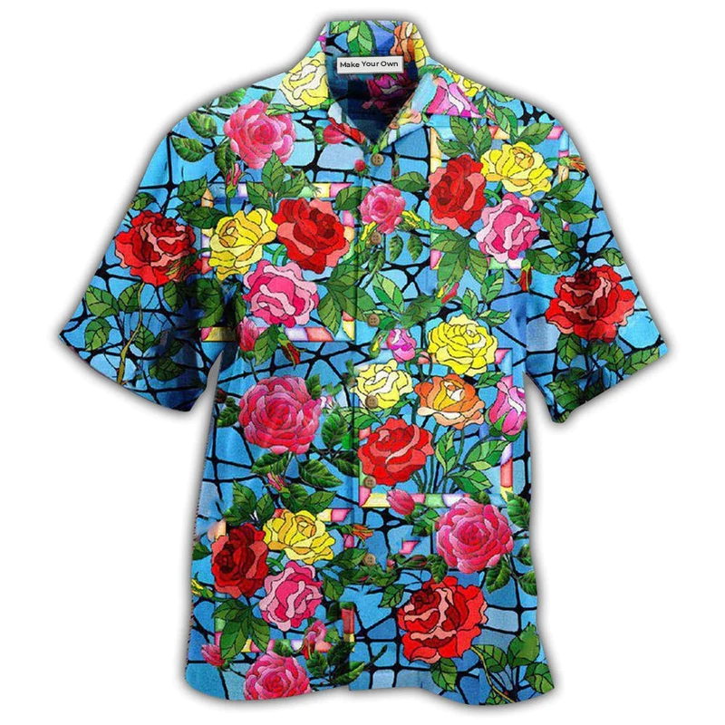 Rose Flowers Love Is A Rose That Blooms Forever - Hawaiian Shirt