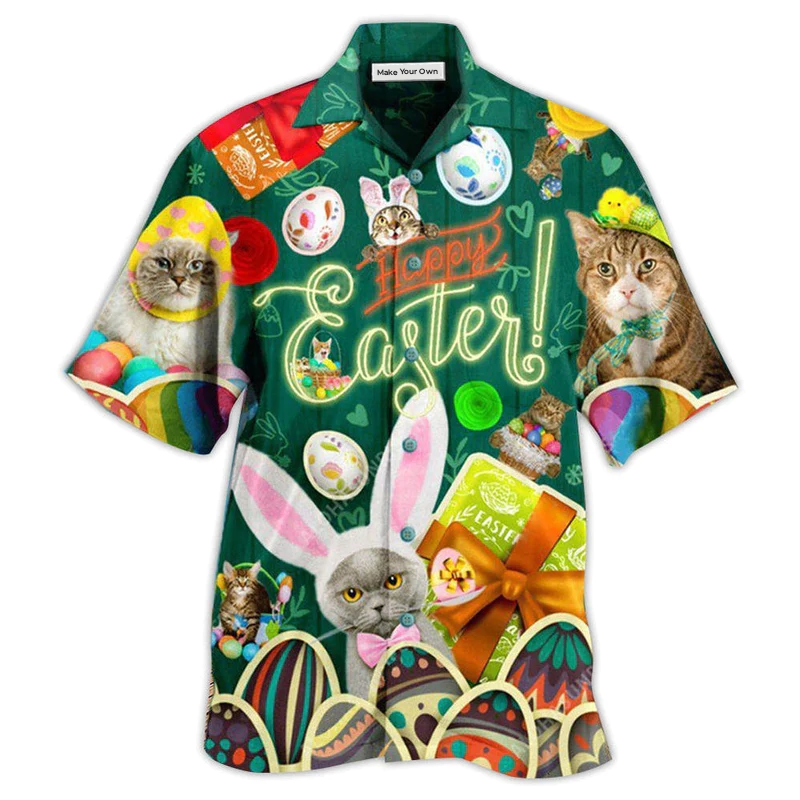 Cat Easter Blessings To You And Your Cats - Hawaiian Shirt