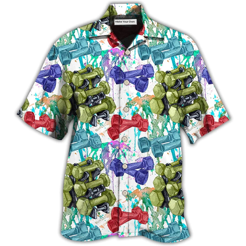 Gym Colorful I'm So Happy - Hawaiian Shirt