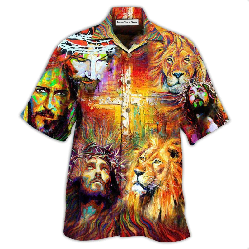 Jesus Is My King My Lord My Savior - Hawaiian Shirt