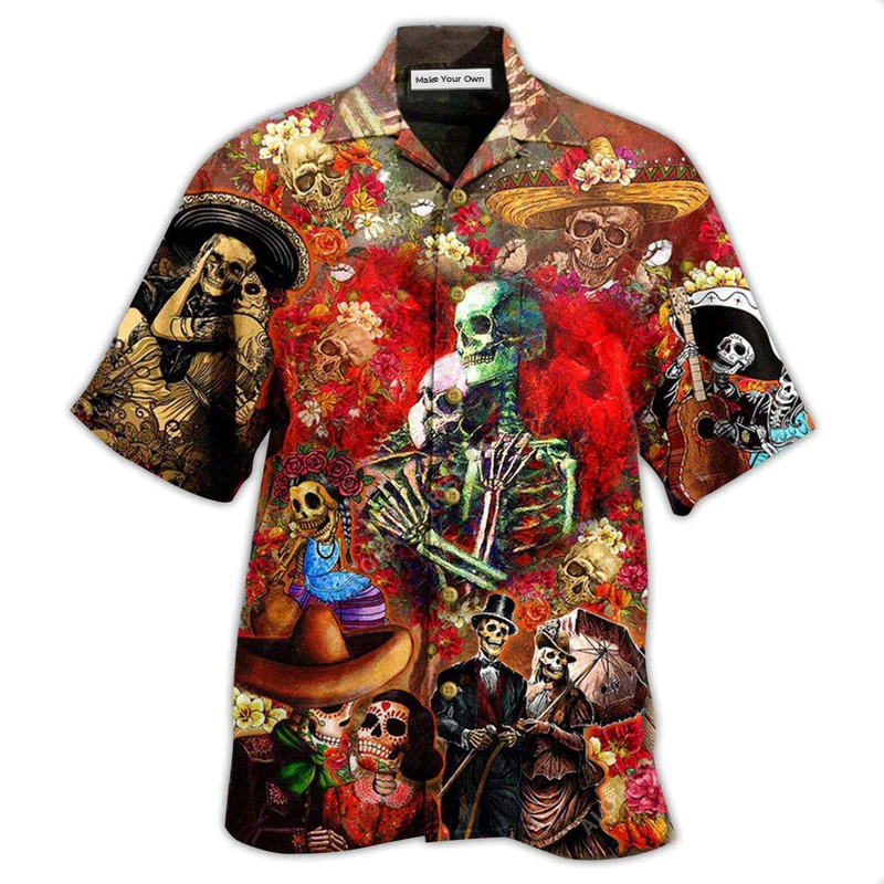 Skull Until We Are Seperated By Death - Hawaiian Shirt