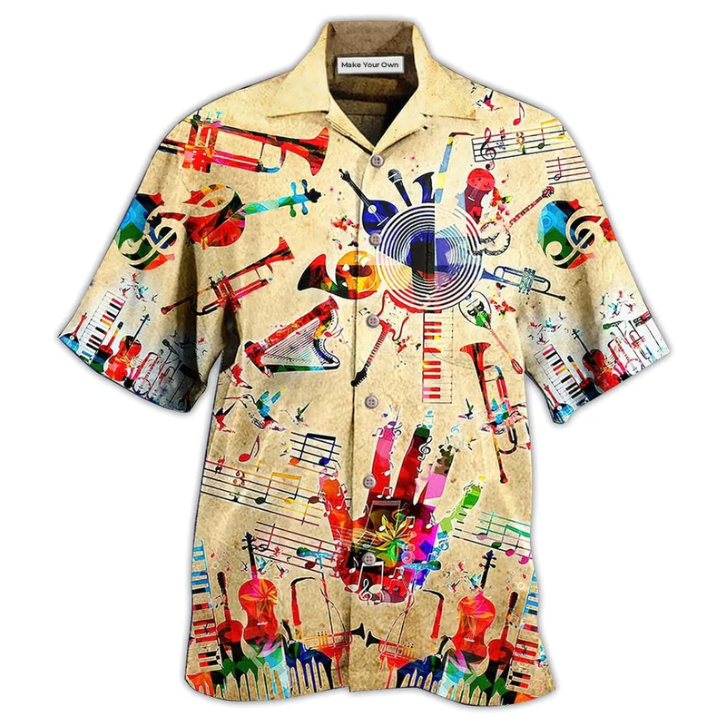 Music Instrument Style - Hawaiian Shirt