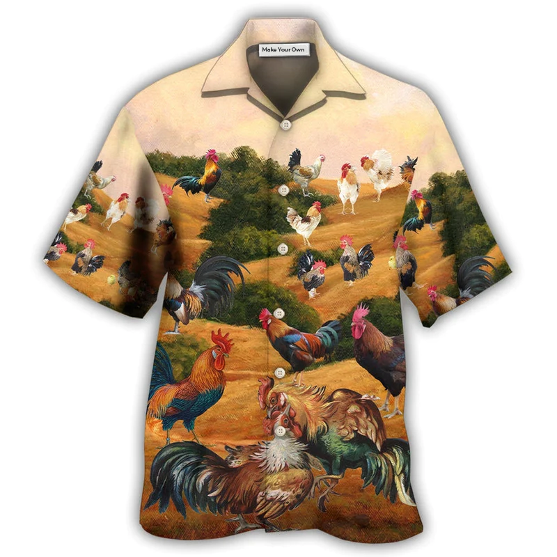 Chicken Farm Autumn Style - Hawaiian Shirt